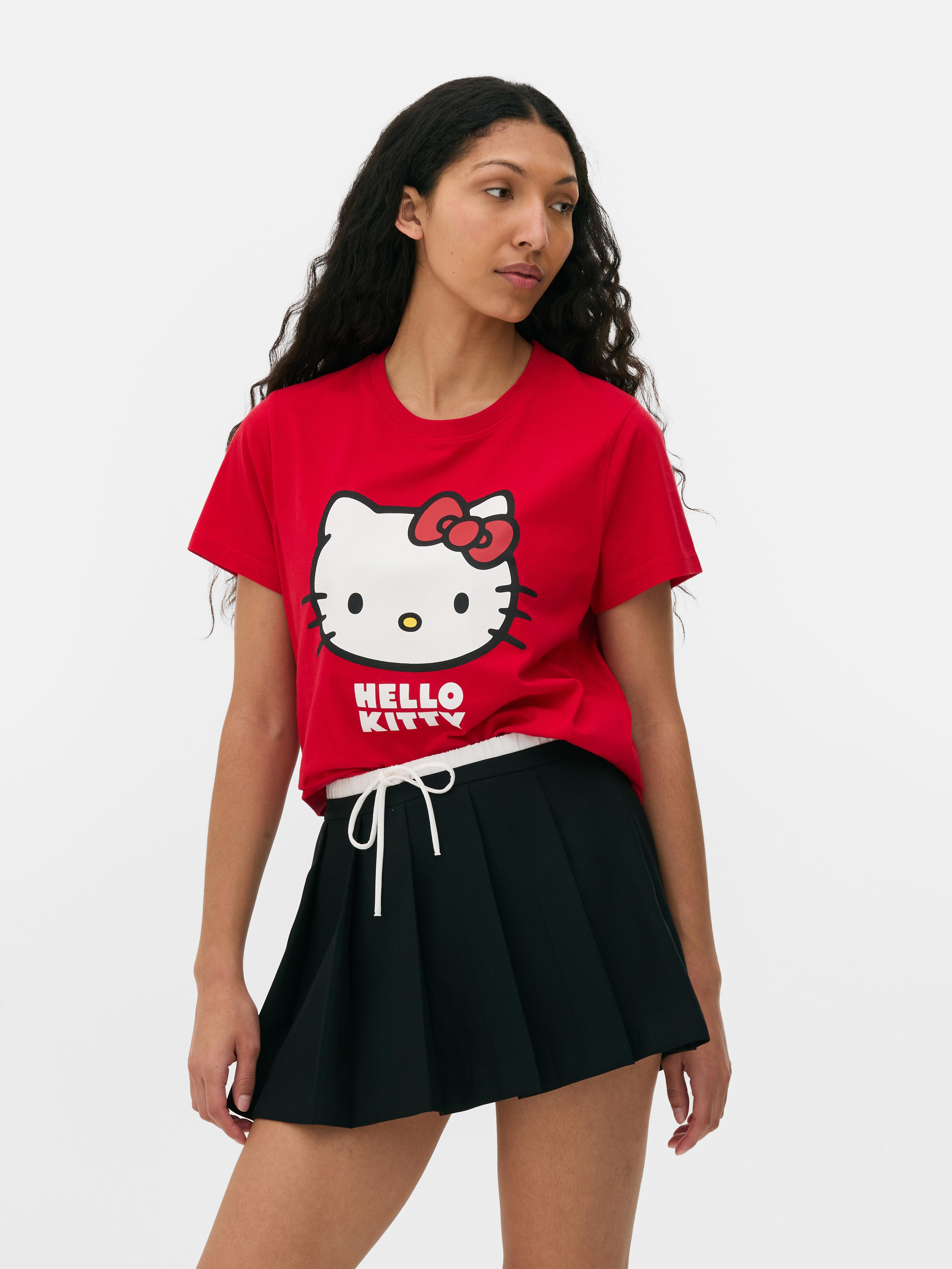 Tricou cu logo-ul Hello Kitty Un tricou cu mânecă scurtă cu imprimeu Hello Kitty
