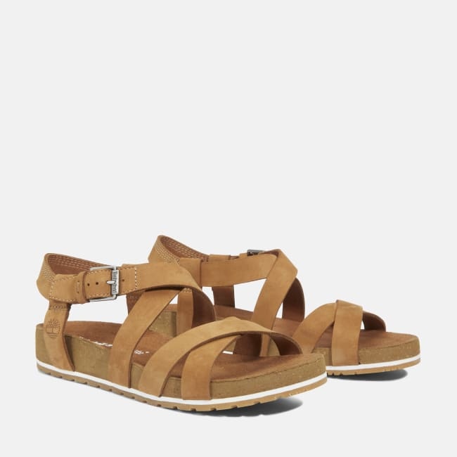 Sandalo a Listini Incrociati Malibu Waves da                Donna in marrone chiaro