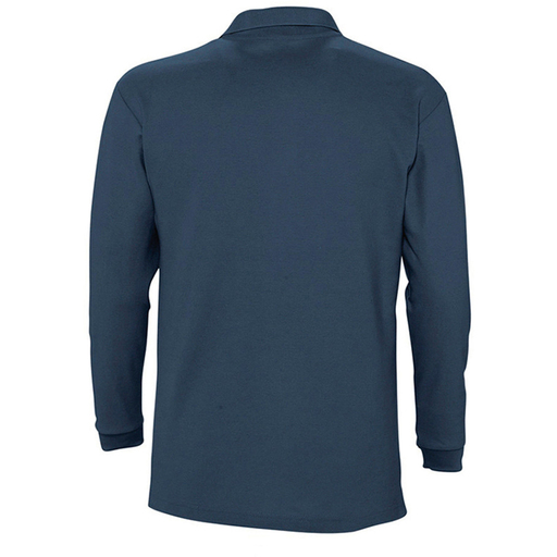  Sols Winter II effen polo met lange mouwen