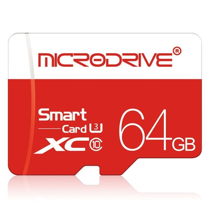 Cartão Micro SD de 64 GB com adaptador para leitor de cartão SD