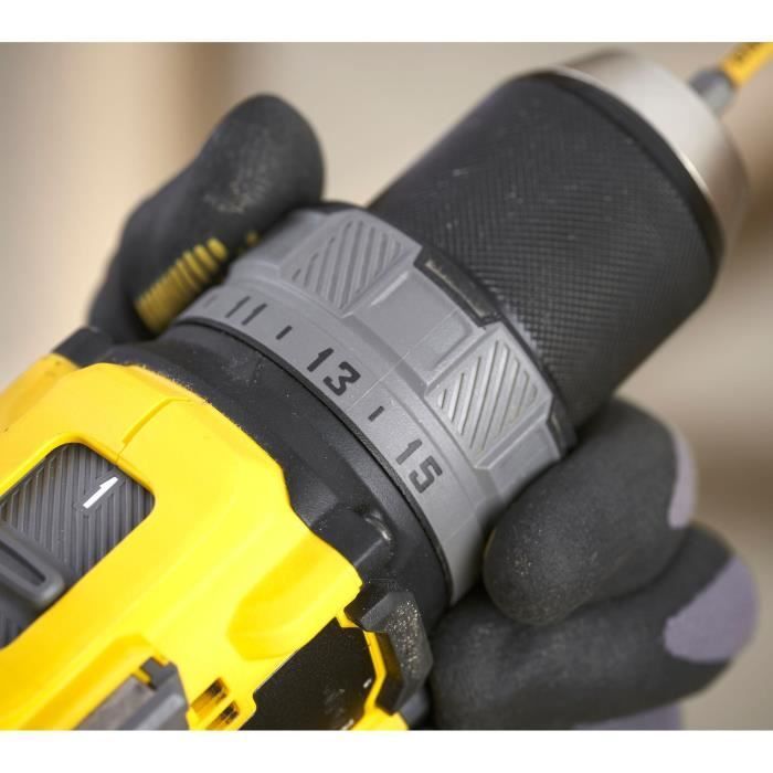 Taladro/atornillador inalámbrico - 18V - STANLEY FATMAX V20 - SFMCD725D2K-QW - Sin escobillas - 80Nm - 2 baterías de 2Ah + cargador de 1,25A