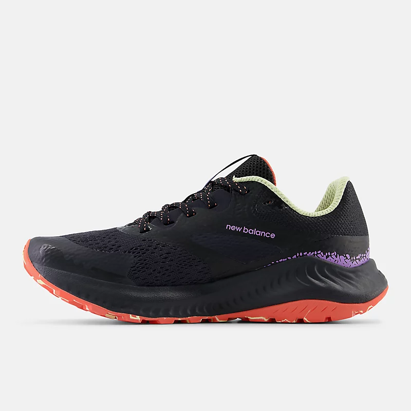 Buty damskie DynaSoft Nitrel V5 – czarne z efektem Phantom i fioletowym wyblaknięciem