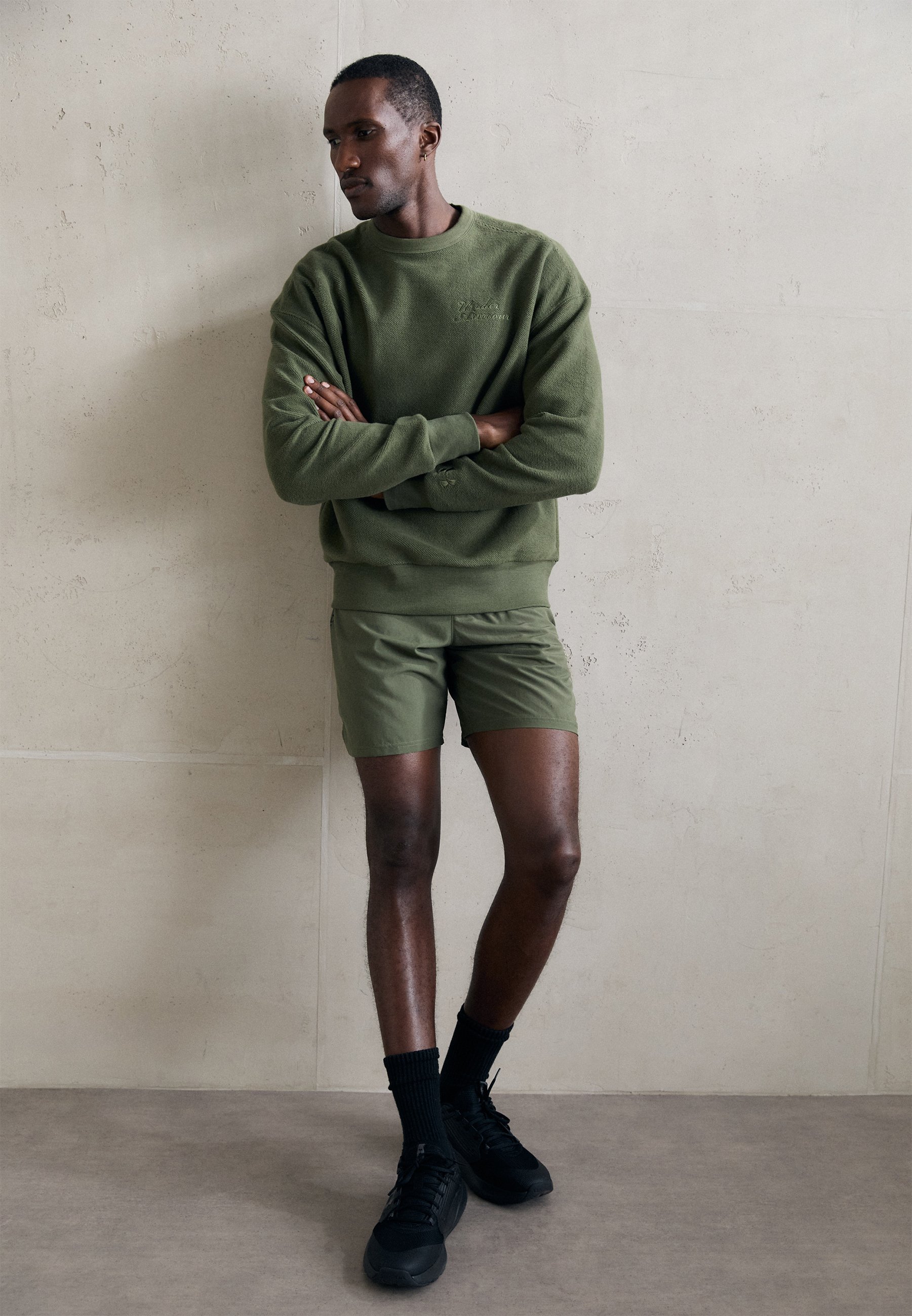 Felpa Under Armour ICON CREW - verde marino