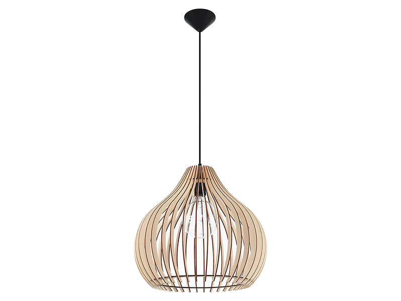 Lampa wisząca Aprilla ze sklejki beżowa