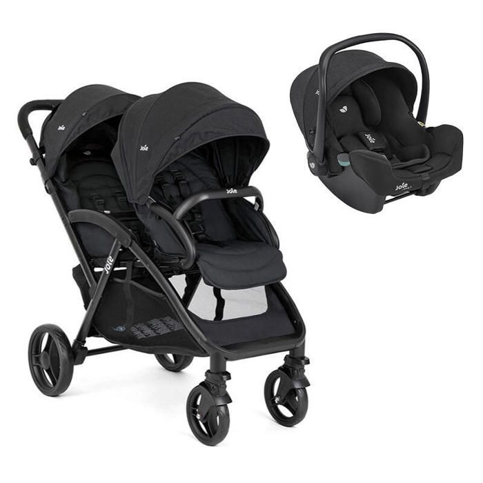 JOY - Cochecito doble Joie Evalite Double I-snug 2 Shale Duo