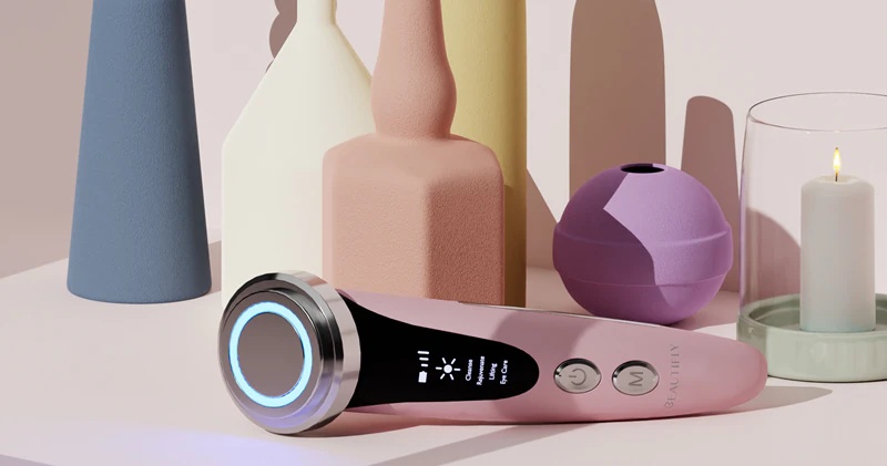 „Beautifly B-Glossy Blush“ veido valymo šepetėlis