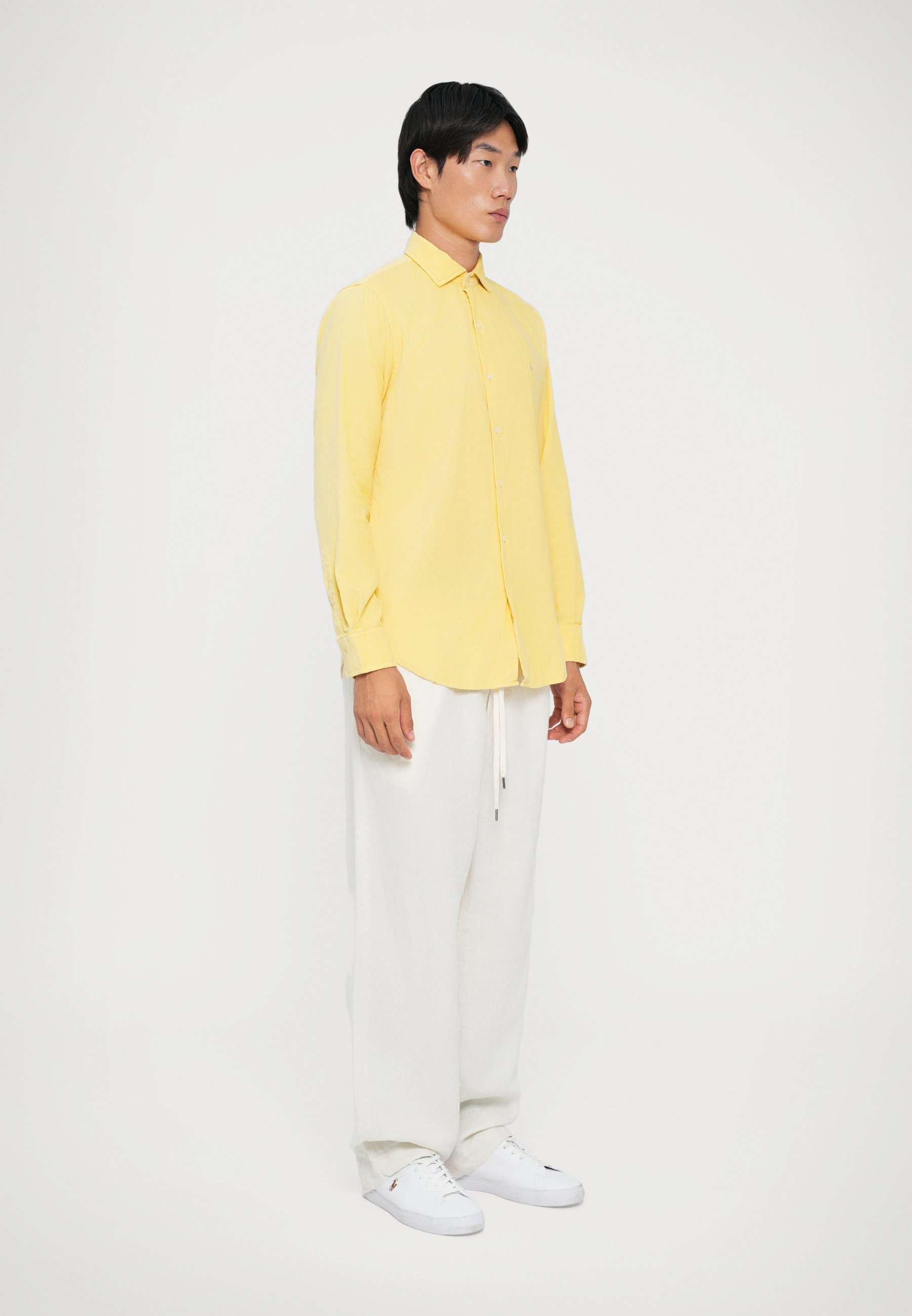 Polo Ralph Lauren sportshirt met lange mouwen - Shirt - maïsgeel