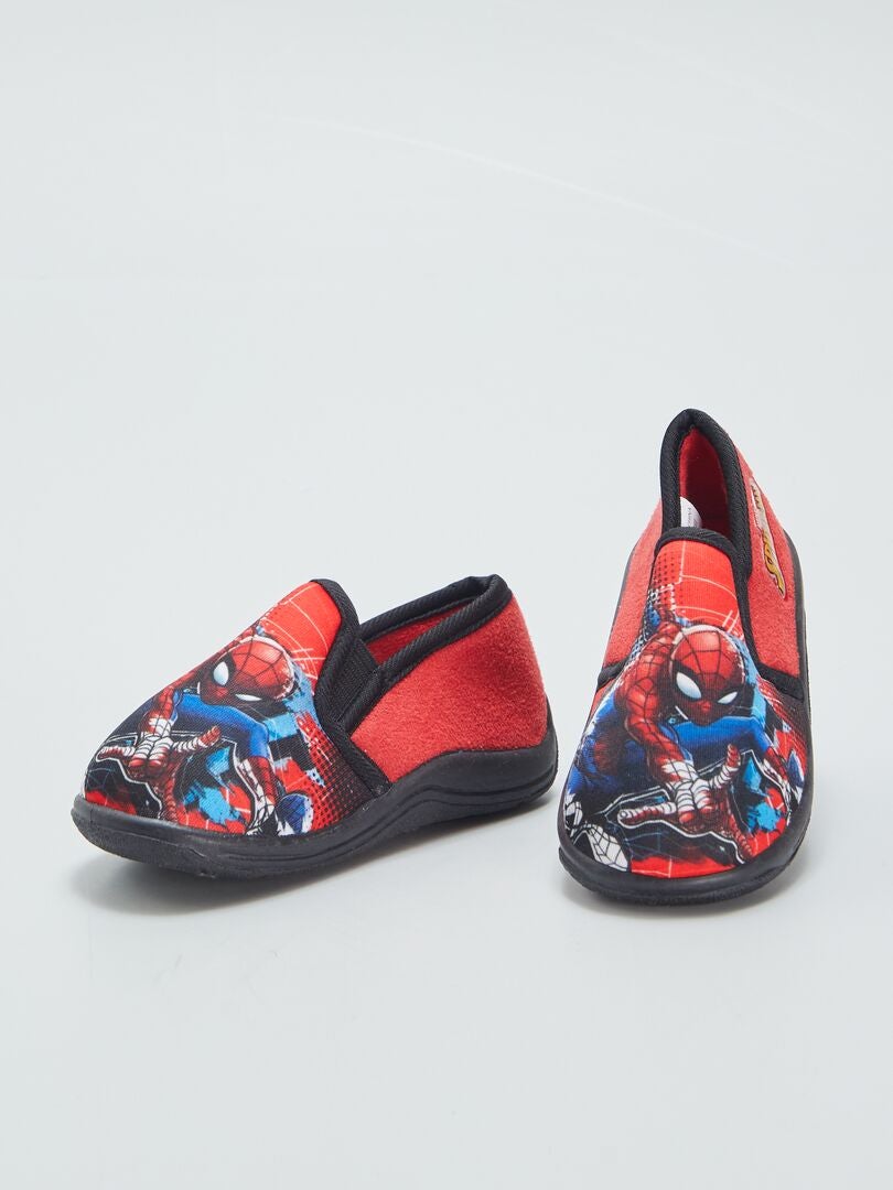Spider-Man slippers met gesloten neus - ROOD