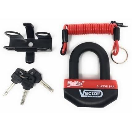 Vector Security Mini Max+ SRA Disc Lock - (SRA Approved) Ø16mm/47X40mm