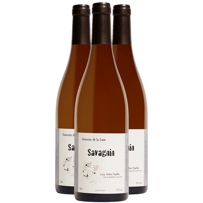 Domaine De La Loue Arbois Pupillin Savagnin 2021 - Vino Blanco del Jura (3x75cl) Ecológico