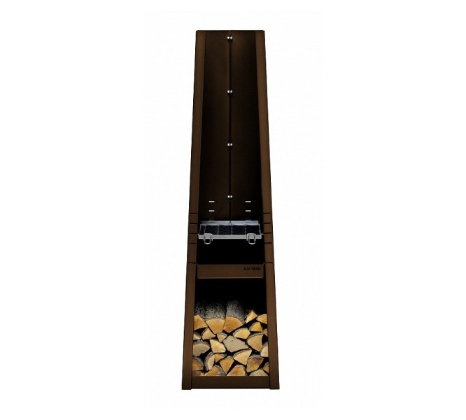 PYRAMID BEND COR-TEN® - Palenisko Ogrodowe z Funkcją Grilla