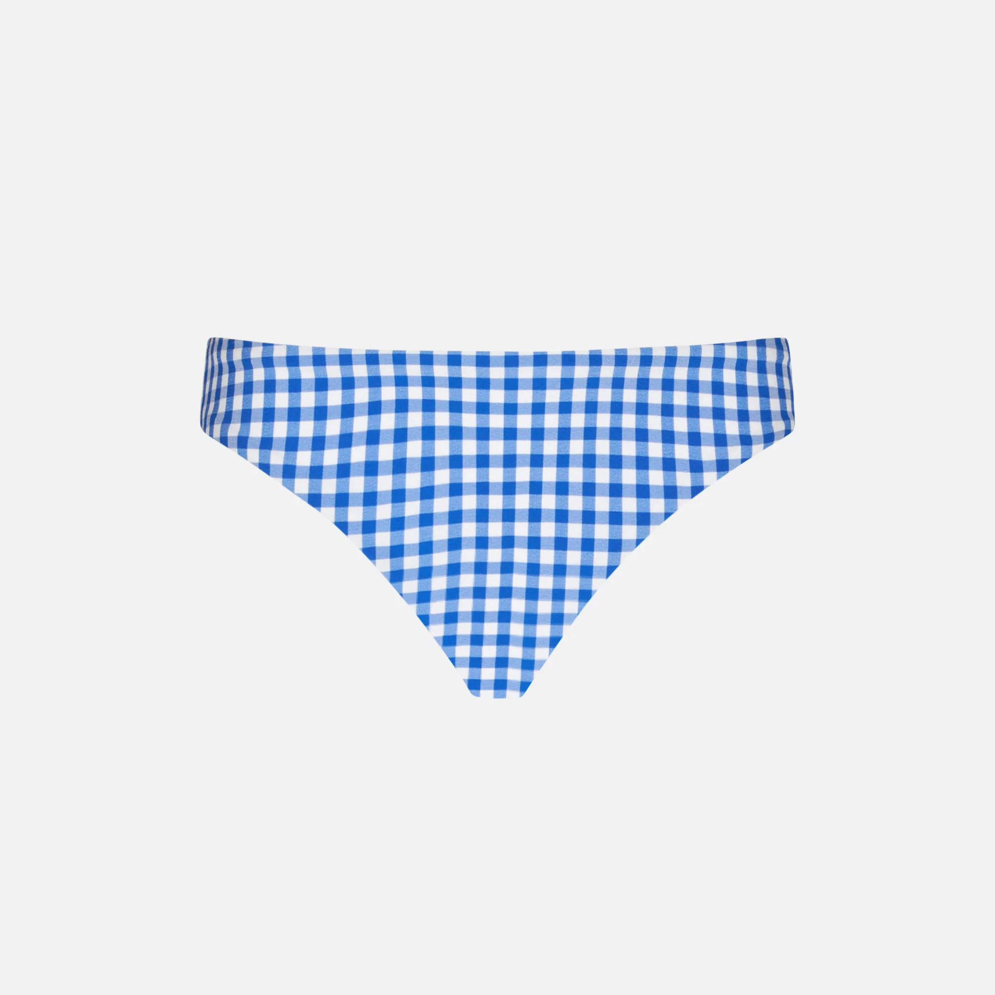 Culotte de bain pour fille à carreaux vichy blancs et bleus