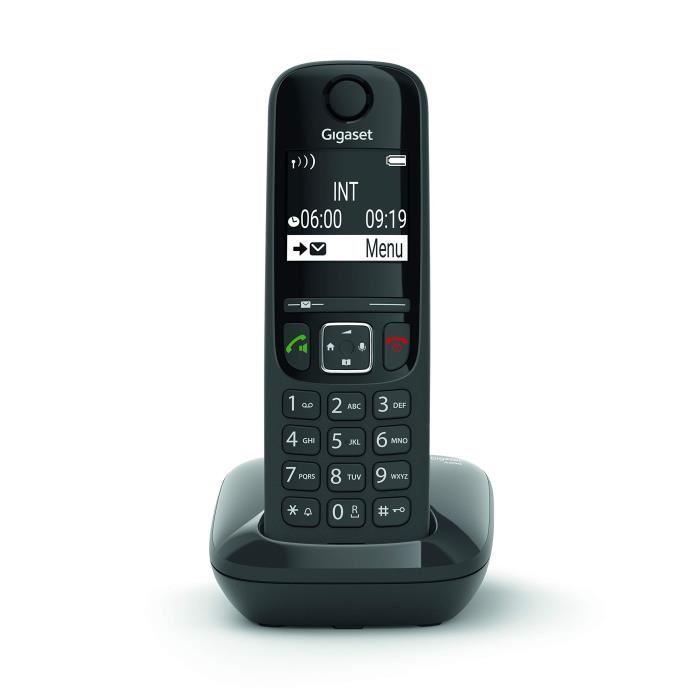 Telefone com fio GIGASET AS690 Duo preto