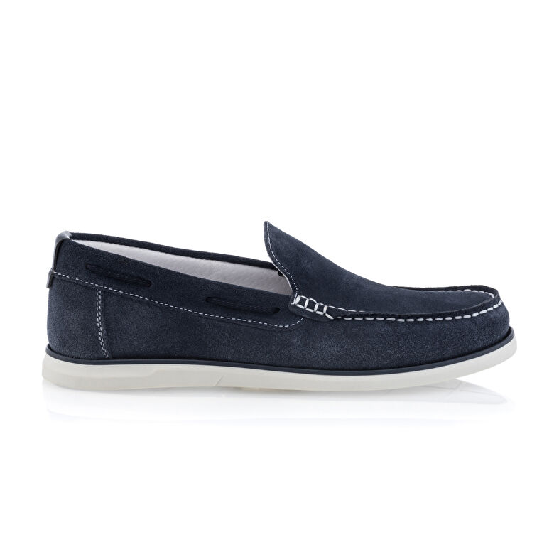 Mocasines/zapatos náuticos azules para hombre