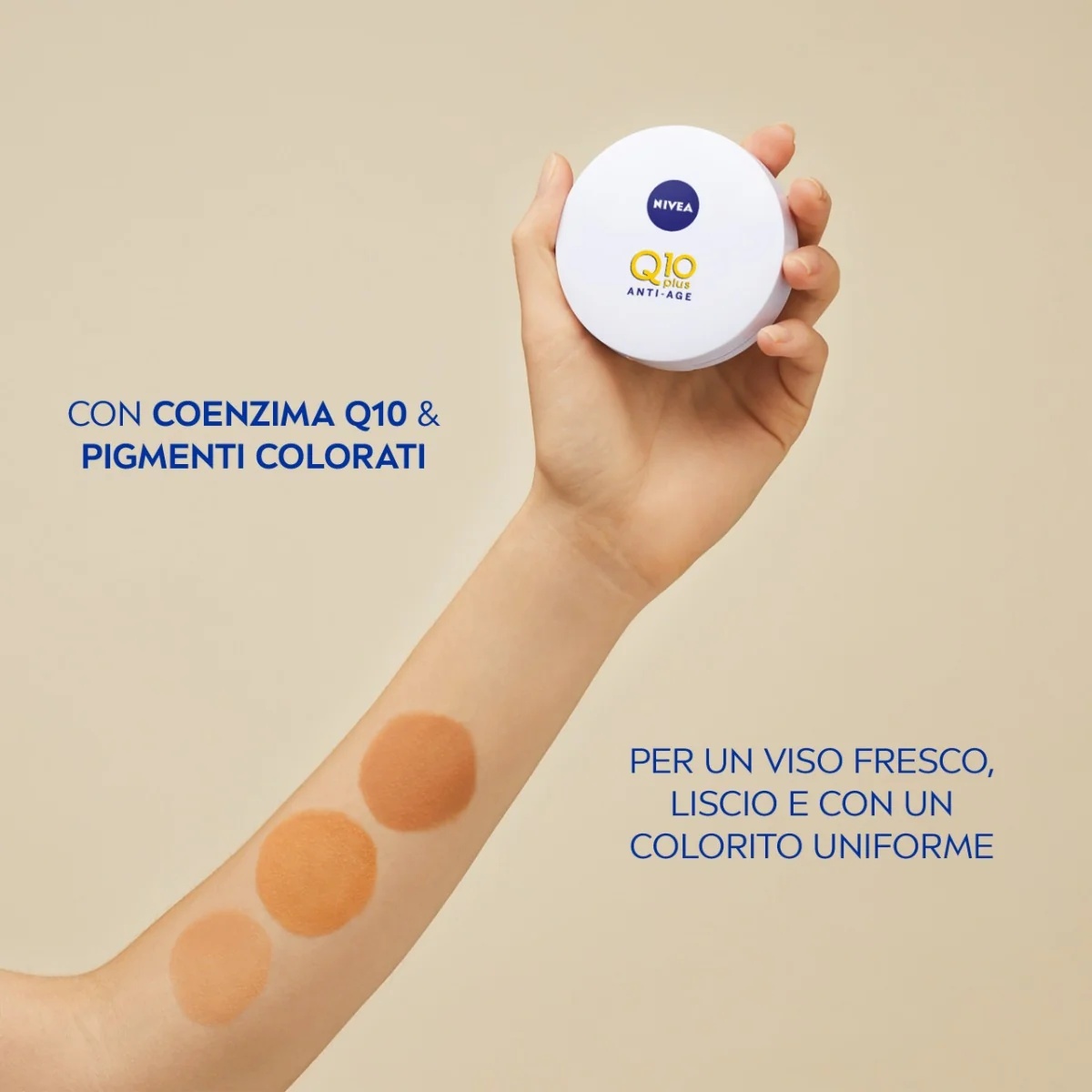 NIVEA Q10 Plus Anti-Age 3-in-1 Skin Case Licht/Medium Anti-rimpel, Hydraterend