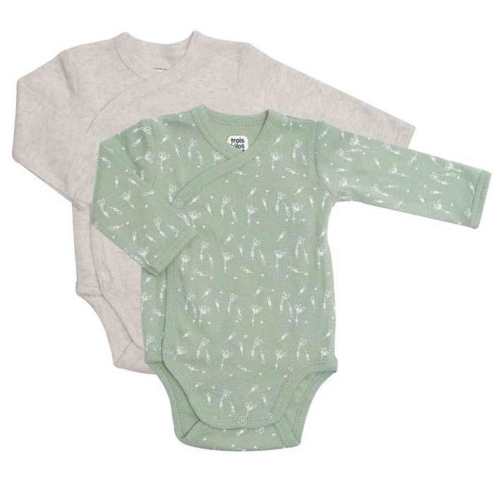 Three Kilos Seven Pack of 2 Long Sleeve Bodysuits