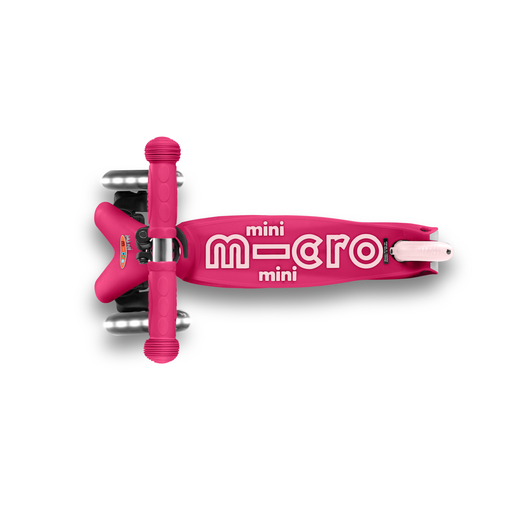  Mini trottinette Micro Deluxe rose à LED