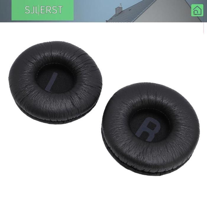 sjlerst Tampon d'oreille de casque 6PCS Casquet Remplacement du coussin d'oreille Enhanced Confort Noise son videoprojecteur Noir