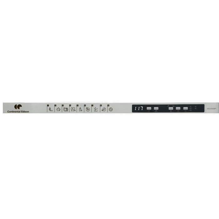 CONTINENTAL EDISON Built-in Dishwasher - 14 Place Settings - 59.8 cm Wide - Energy Class D - Induction Motor - 42 dB - White