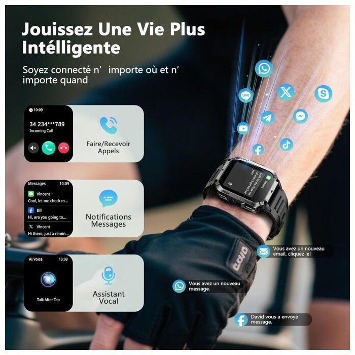 Smartwatch Blackview W70 Pro, 900 mAh, touchscreen da 2,01