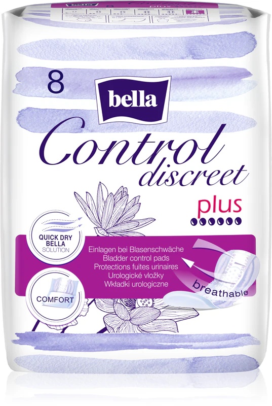 BELLA Control Discreet Plus medicininiai šlapimo nelaikymo įklotai