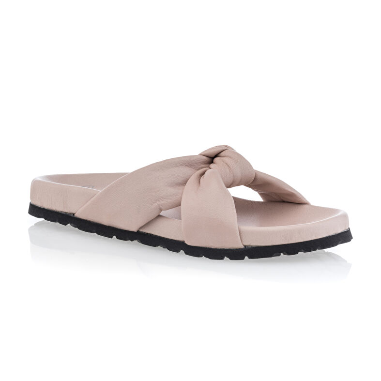 Zuecos/mules beige para mujer