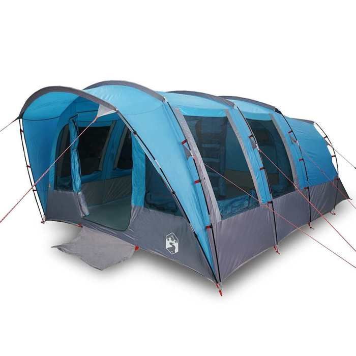 Tienda de campaña tipo túnel vidaXL para 8 personas, azul, impermeable, tienda de campaña, refugio de camping, refugio de jardín, tienda de campaña, refugio 94750