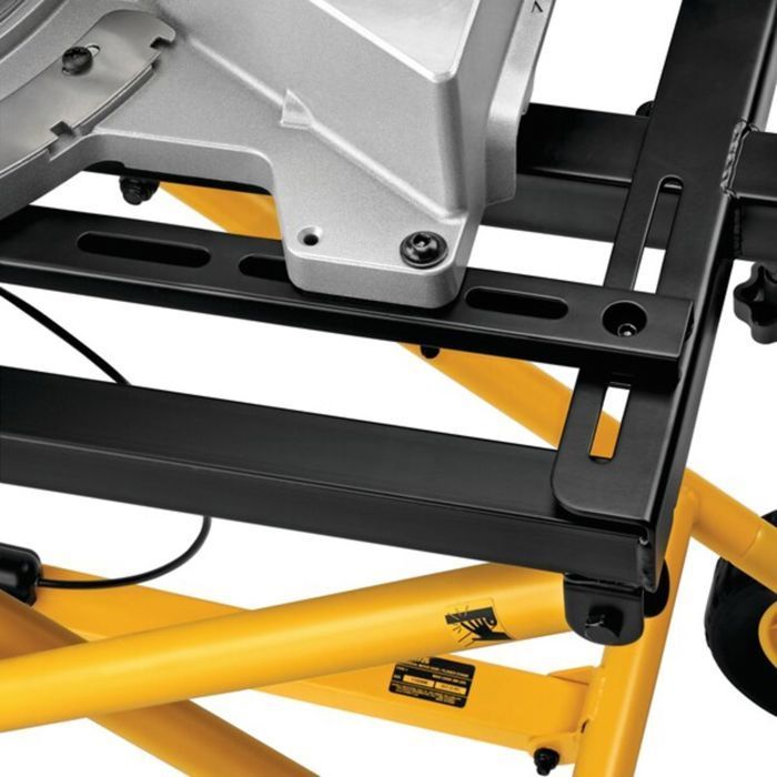 Piètement roulant universel - DEWALT - DE7260XJ - Adaptable à toutes scies - Support jusqu'à 2.4 m - Pneumatique