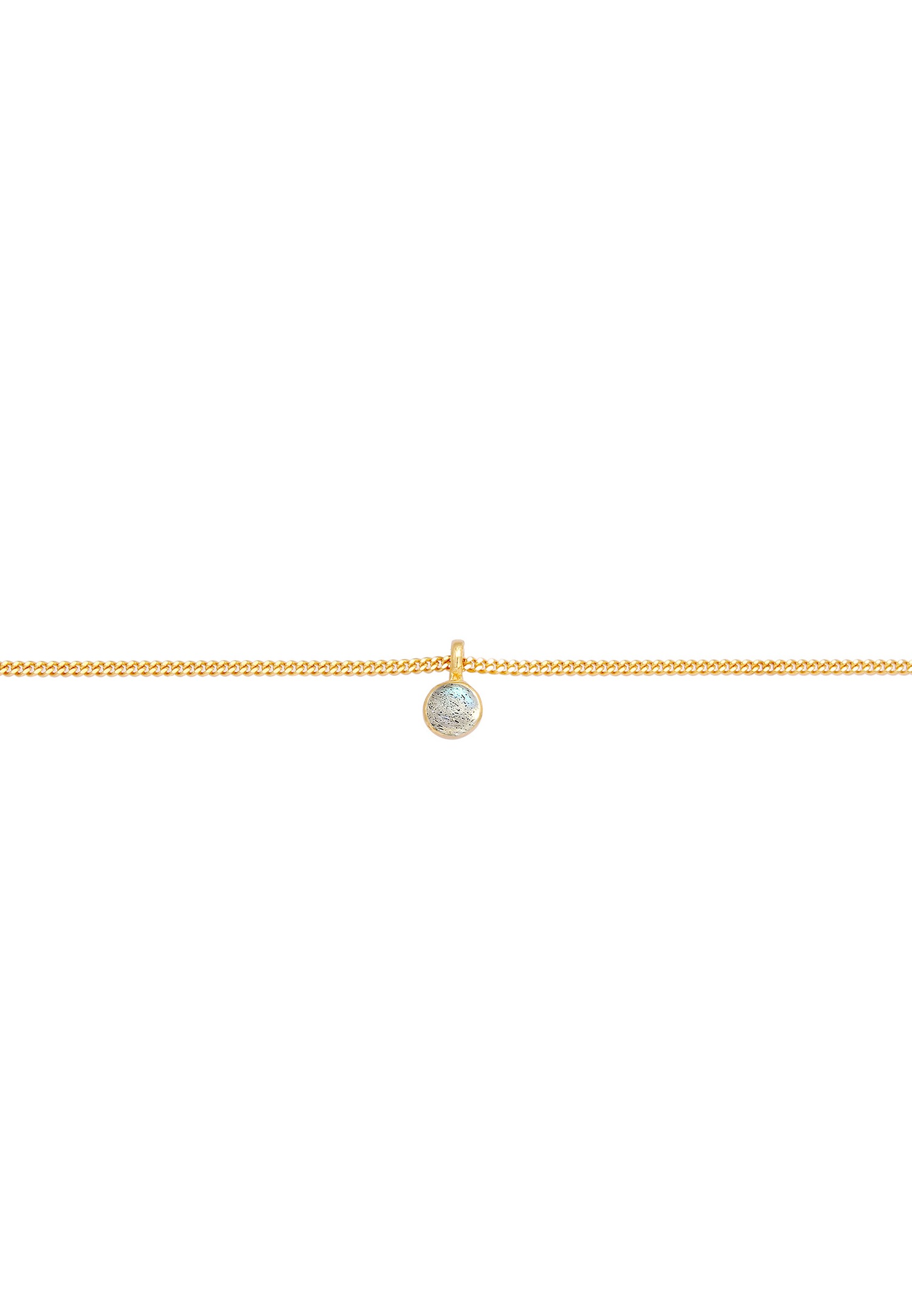 Elli Femme Choker Solitaire Trend avec pierre précieuse Labradorite en argent sterling 925