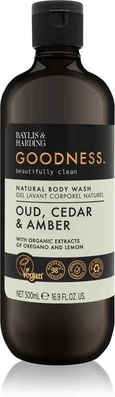 Baylis & Harding Goodness Oud, ciedra un dzintara dušas želeja