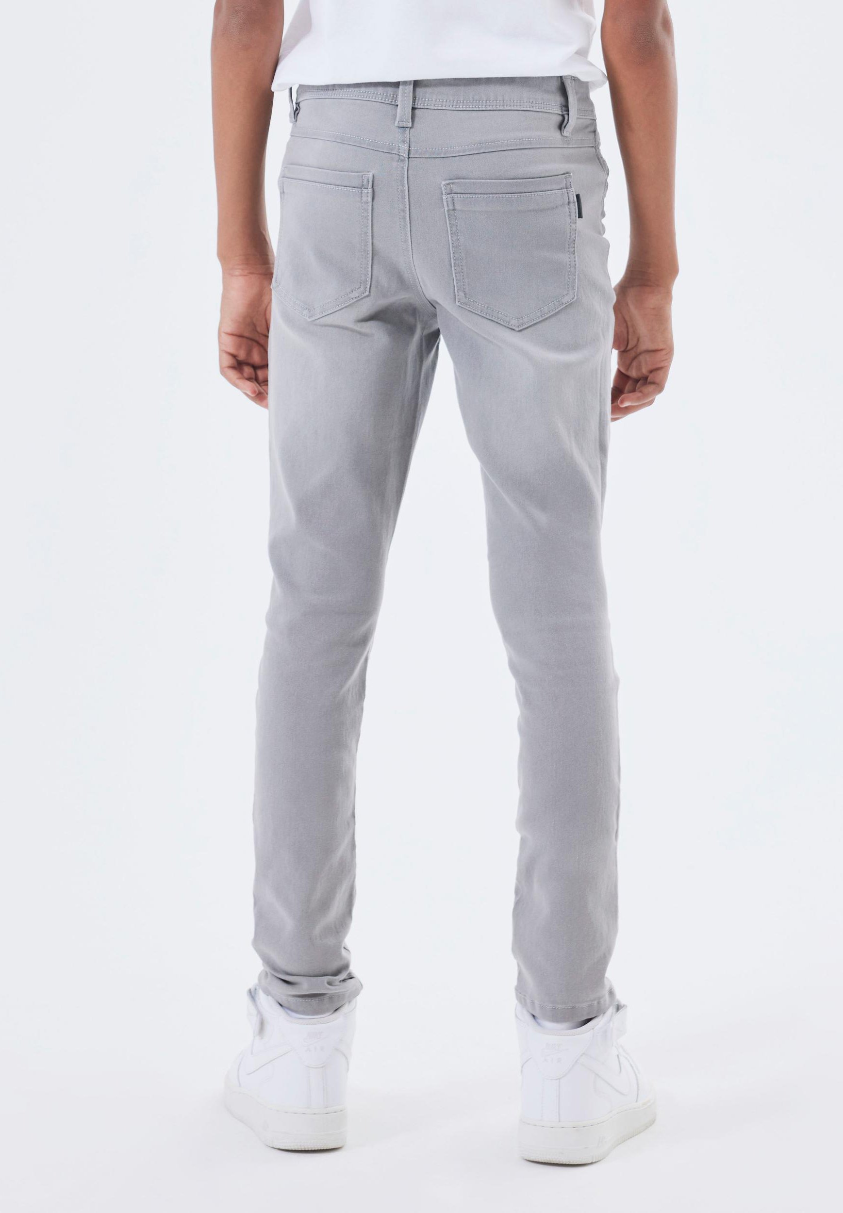 Name it NKMSILAS - Slim fit farmernadrág - középszürke farmer
