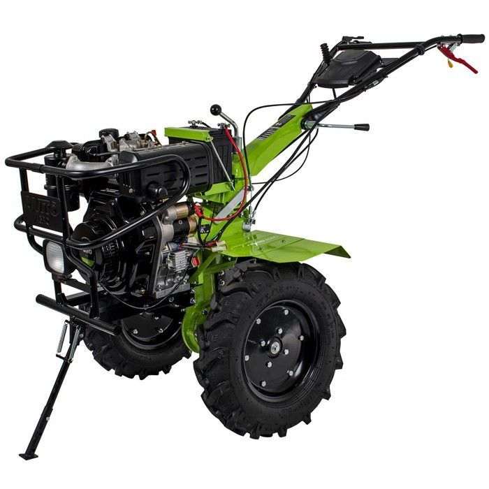 Motoculteur thermique diesel 12CV 4T Transmission directe Fraises et Butteur double VITO