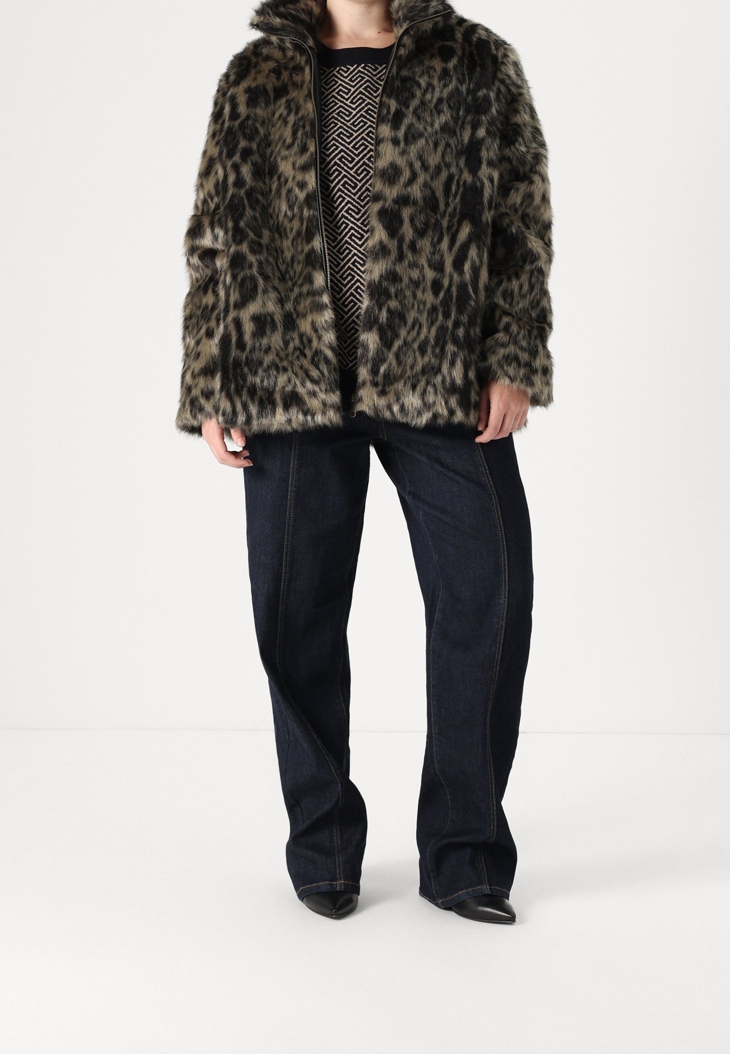 ALLEEN Carmakoma winterjas - beige