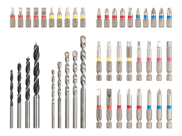 Conjunto de brocas e pontas de chave de fenda PARKSIDE®, 75 peças