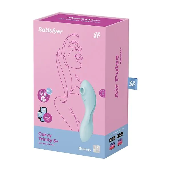 Satisfyer Masażer Curvy Trinity 5+ Blue Masażer intymny