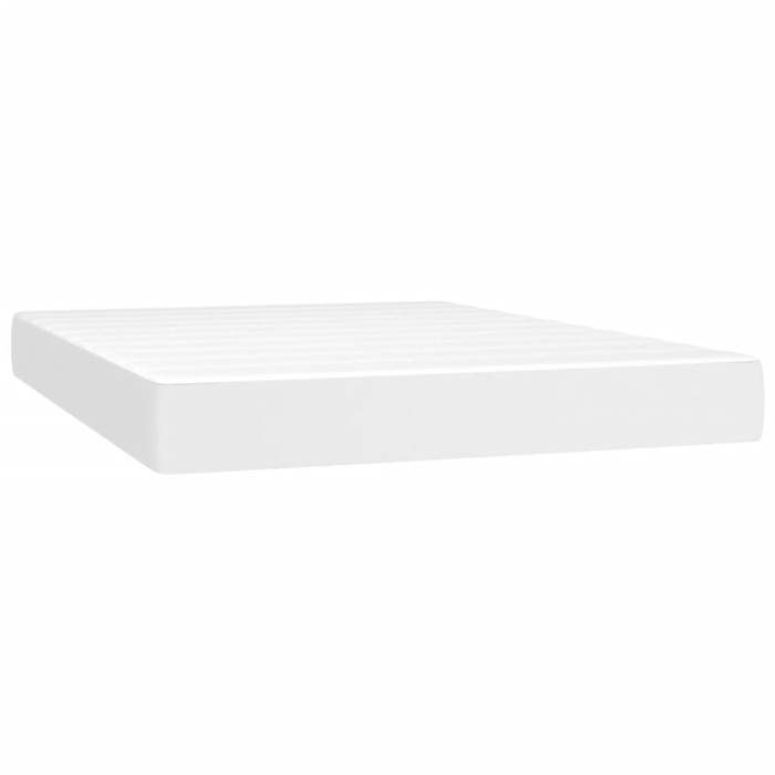 Estructura de cama con colchón - Maison Exclusive - 140x190 cm - Piel sintética - Máxima relajación