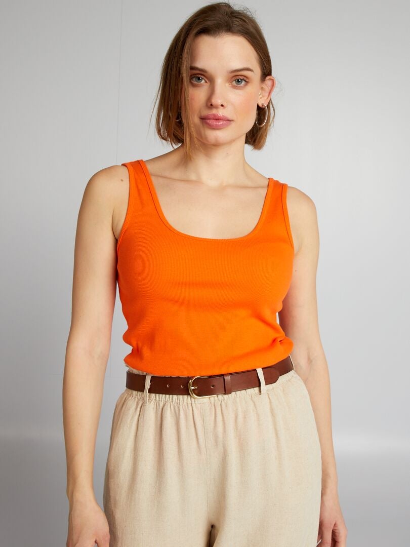 Camiseta sin mangas - NARANJA