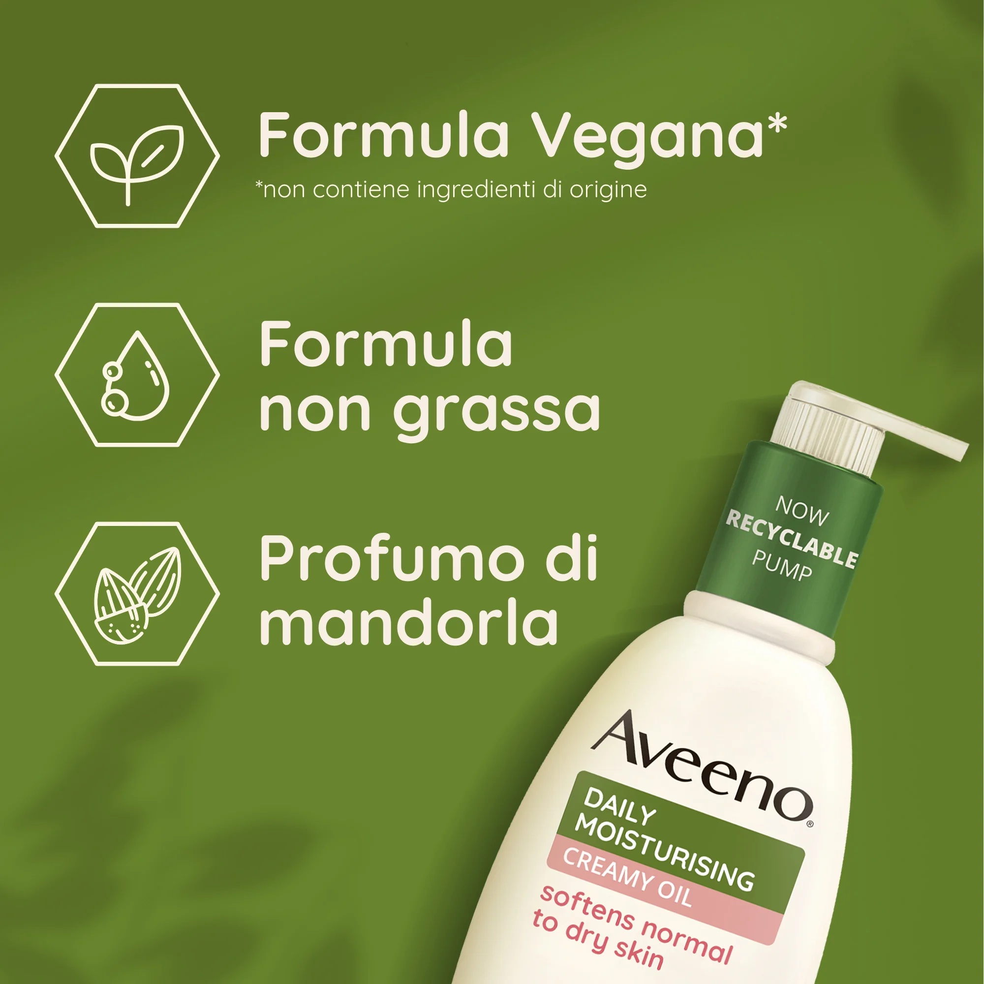 AVEENO Aveeno Dagelijkse Hydraterende Crème Olie met Zoete Amandelolie