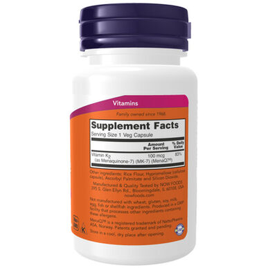Now Supplement Now Vitamine K-2 MK-7 60 capsules 60 capsules