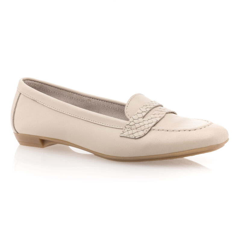Mocassins / chaussures bateau Femme Beige
