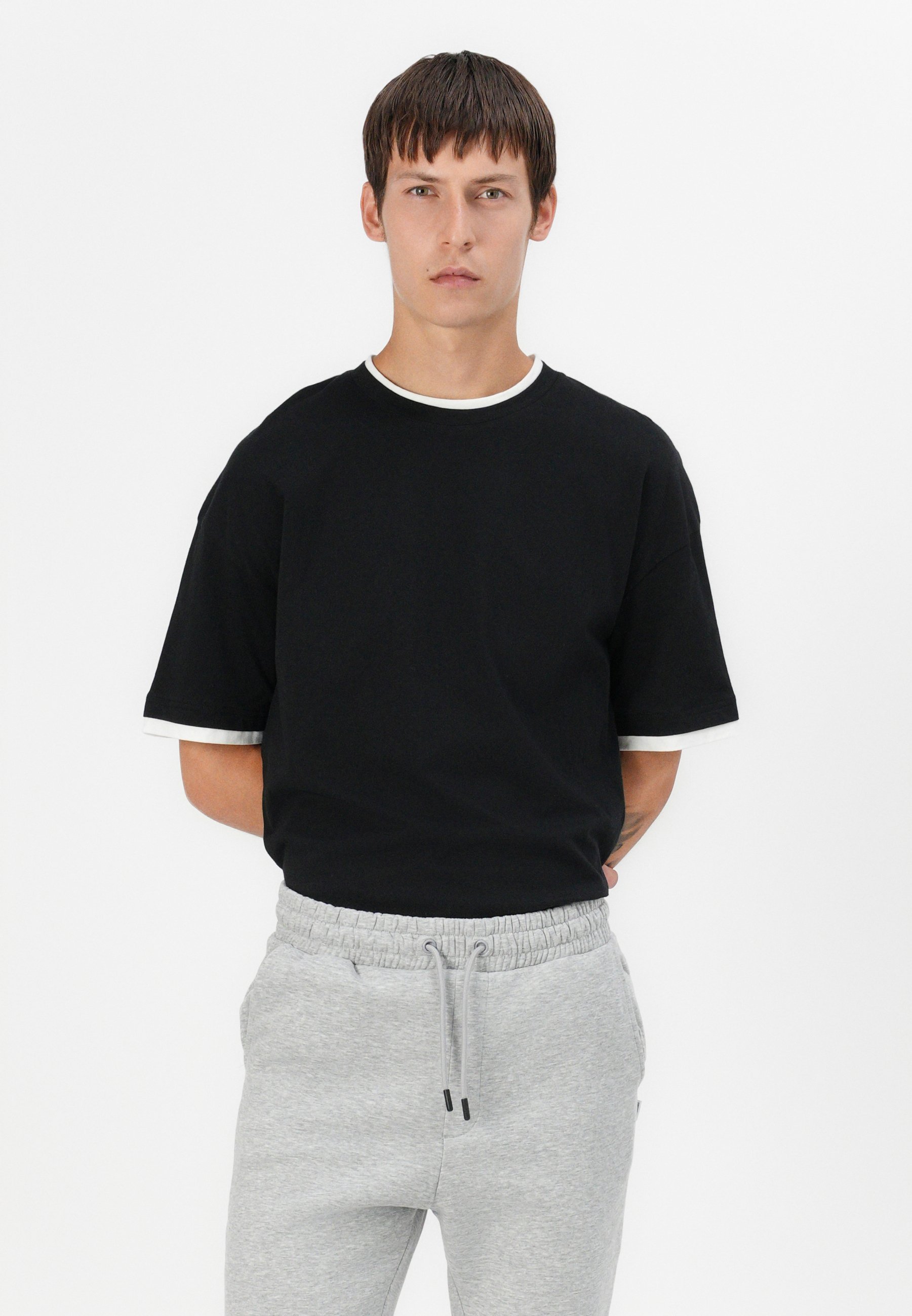 Jack & Jones JPSTGORDON JJBRADLEY - Calças de fato de treino - cinza mesclado claro