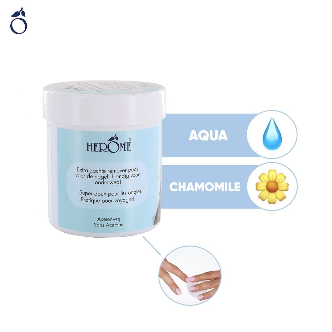 Waciki do zmywania lakieru do paznokci Herome Cosmetics, 100 sztuk