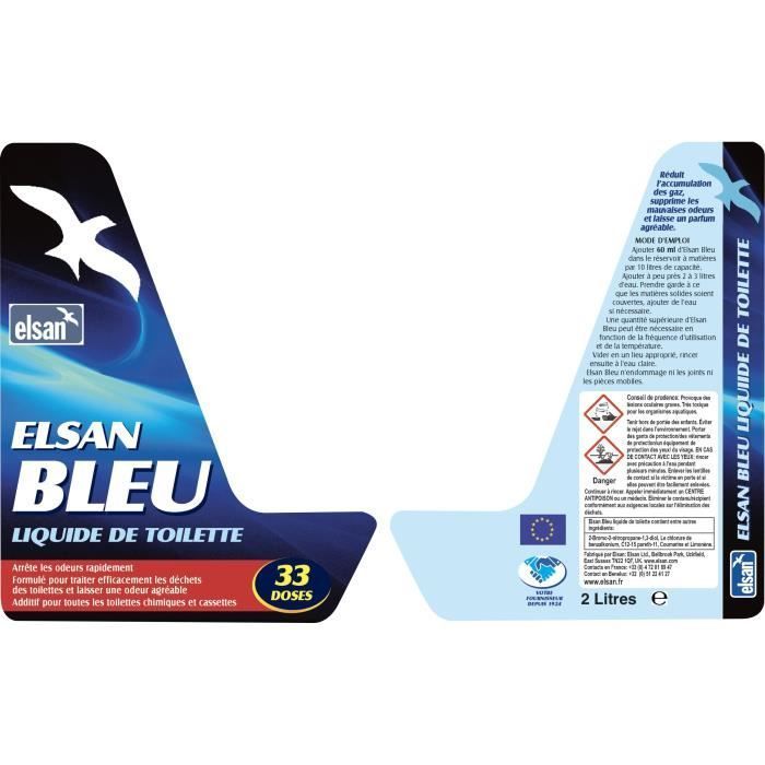 Aditivo sanitario - ELSAN - Azul - Envases de 2 litros