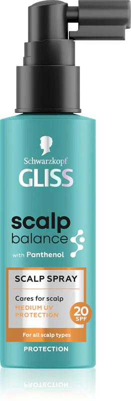 Spray de proteção solar para o couro cabeludo Schwarzkopf Gliss Scalp Balance