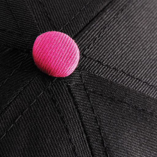 Casquette à pression Beechfield avec visière, 2 couleurs, 5 panneaux