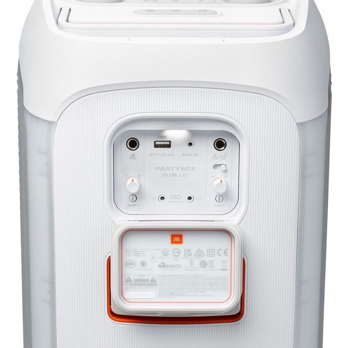 Enceinte de soirée portable JBL PartyBox Club 120 Bluetooth Blanc