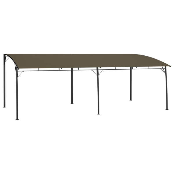 Zadaszenie ogrodowe Taupe 6 x 3 x 2.55 m Poliester vidaXL