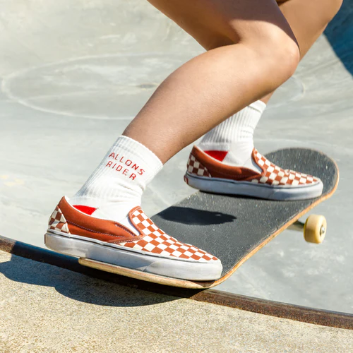 Cabaia Here Comes the Sun Socken – Let's Ride White