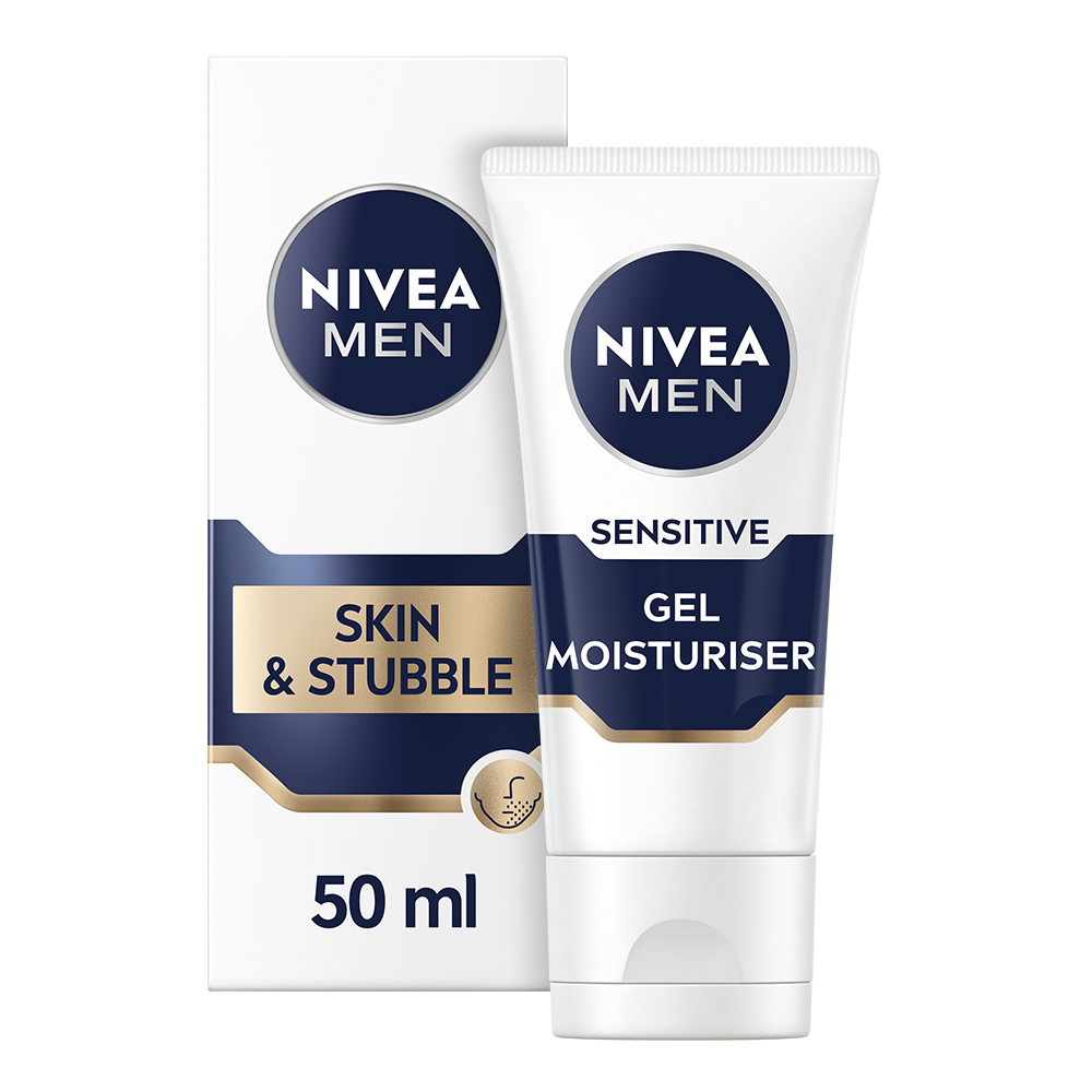 NIVEA Hidratáló Gél Érzékeny Bőrre és Borostára 50 ml