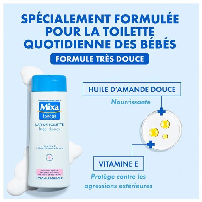 Mixa Bébé Lait de Toilette Très Doux 300ml